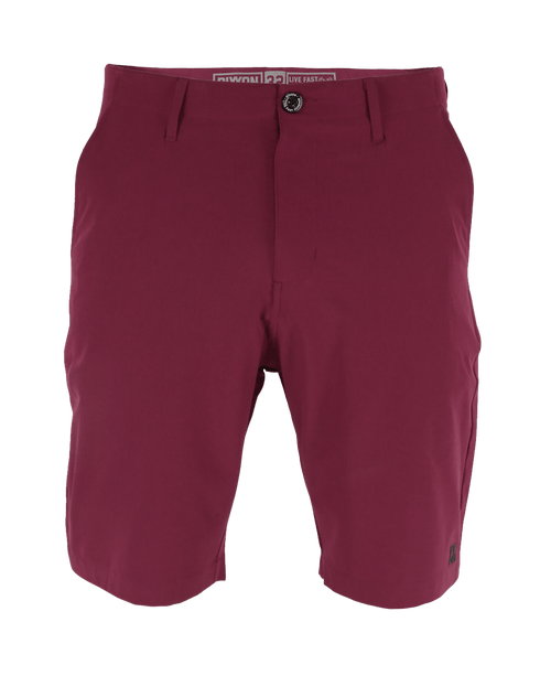 HYBRID SHORTS MAROON - MENS